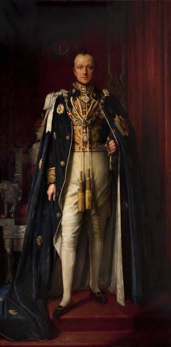 George Nathaniel Curzon (1909) William Logsdail tablo - Dekolata