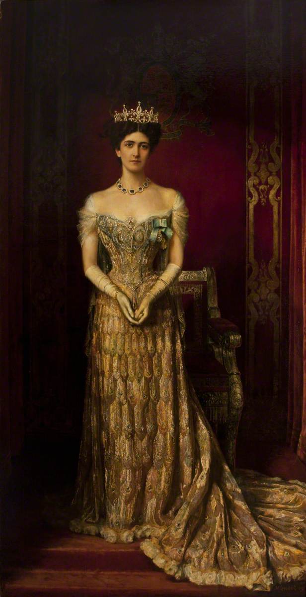 Mary Victoria Leiter (1909) William Logsdail tablo - Dekolata