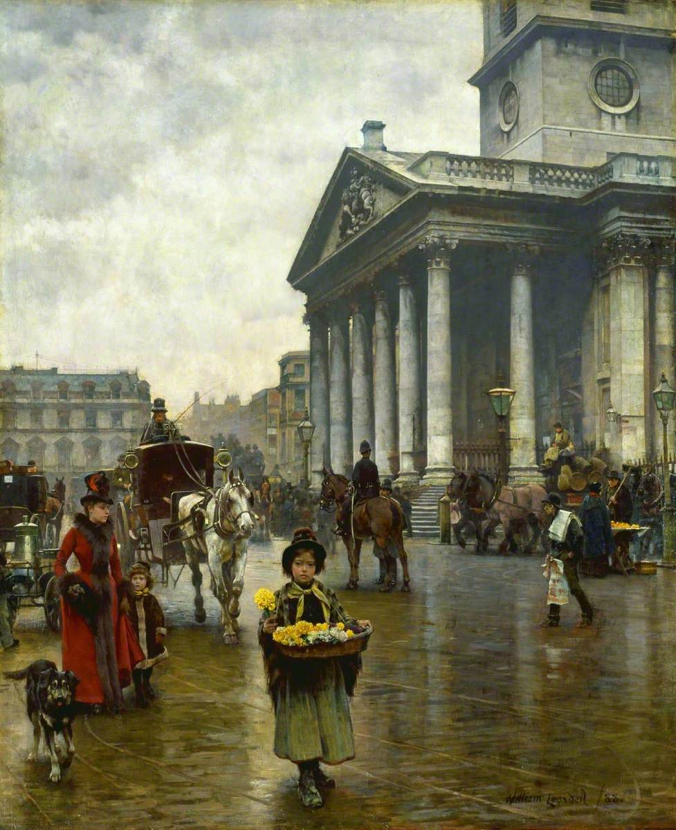 St Martin in the Fields (1888) William Logsdail tablo - Dekolata