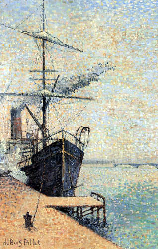 Anchorage (1885) - Albert Dubois-Pillet Tablo