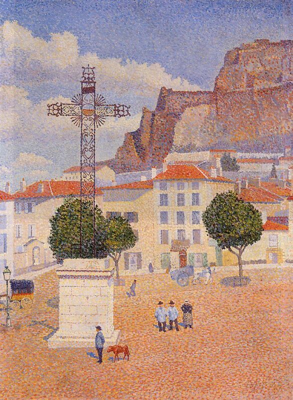 Le Puy. The Sunny Plaza (1890) - Albert Dubois-Pillet Tablo