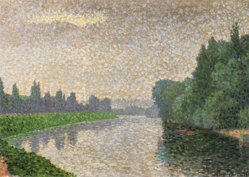 The Marne at Dawn (1888) - Albert Dubois-Pillet Tablo