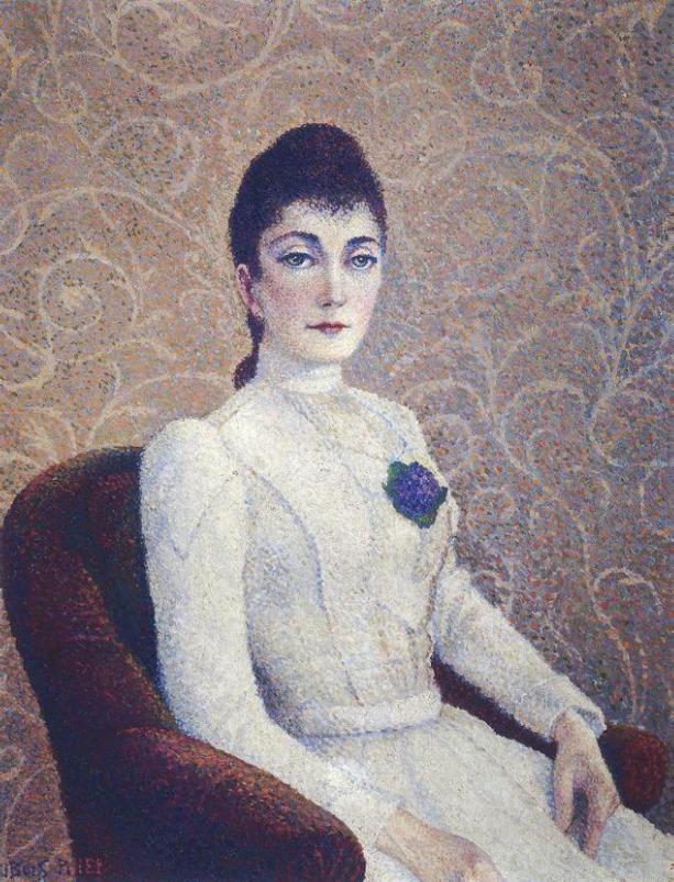 Woman in White (1886) - Albert Dubois-Pillet Tablo