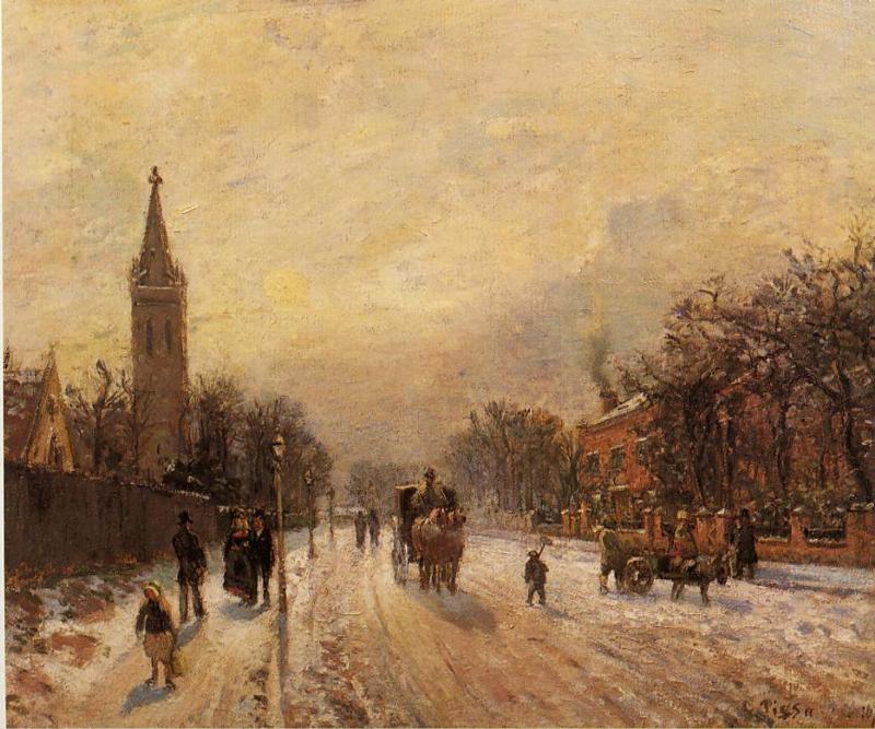 All Saints' Church, Upper Norwood (1871) - Camille Pissarro Tablo