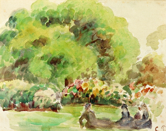 Cagnes Landscape – Camille Pissarro Tablo