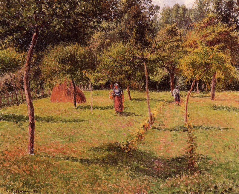 Enclosed Field at Eragny (1896) – Camille Pissarro Tablo