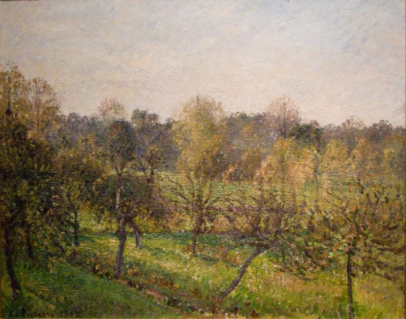 Forest in Evening (1902) - Camille Pissarro Tablo