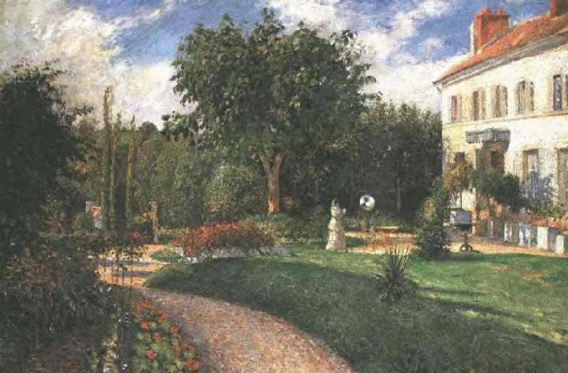 Garden of Les Mathurins (1876) - Camille Pissarro Tablo