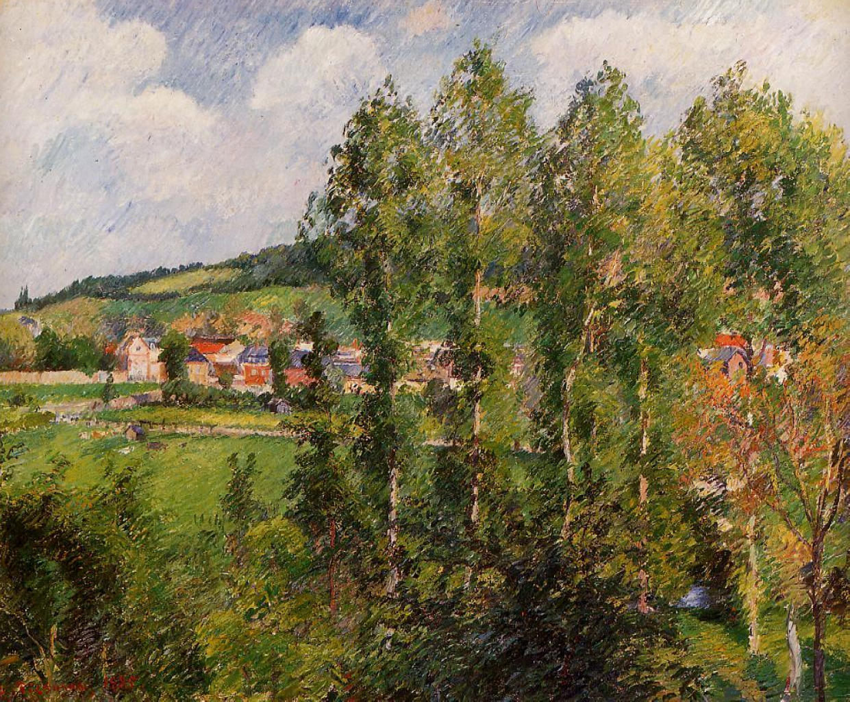 Gizors, New Section (1885) - Camille Pissarro Tablo