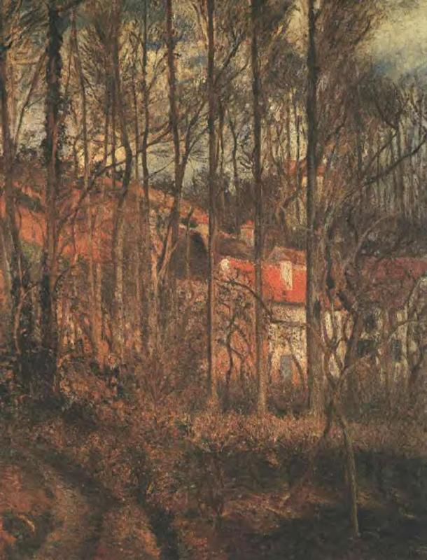 Grey Day, Banks of the Oise (1878) - Camille Pissarro Tablo