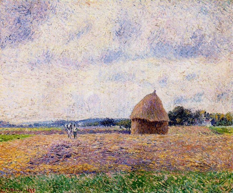 Haystack Eragny (1885) - Camille Pissarro Tablo