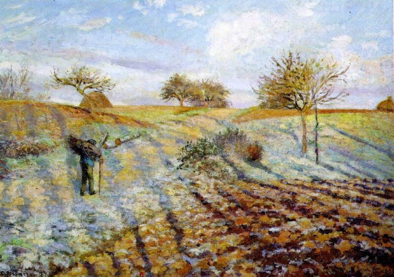 Hoarfrost (1873) – Camille Pissarro Tablo