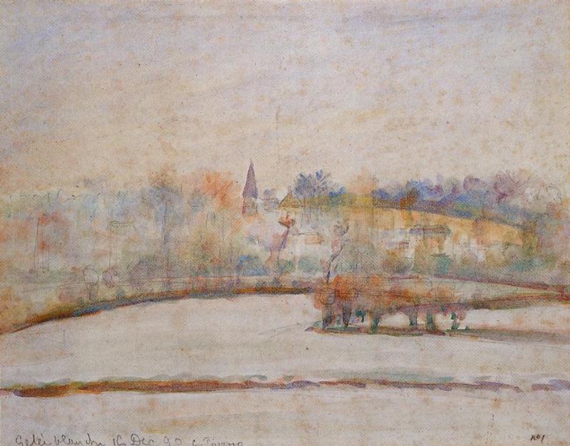 Hoarfrost (1890) – Camille Pissarro Tablo