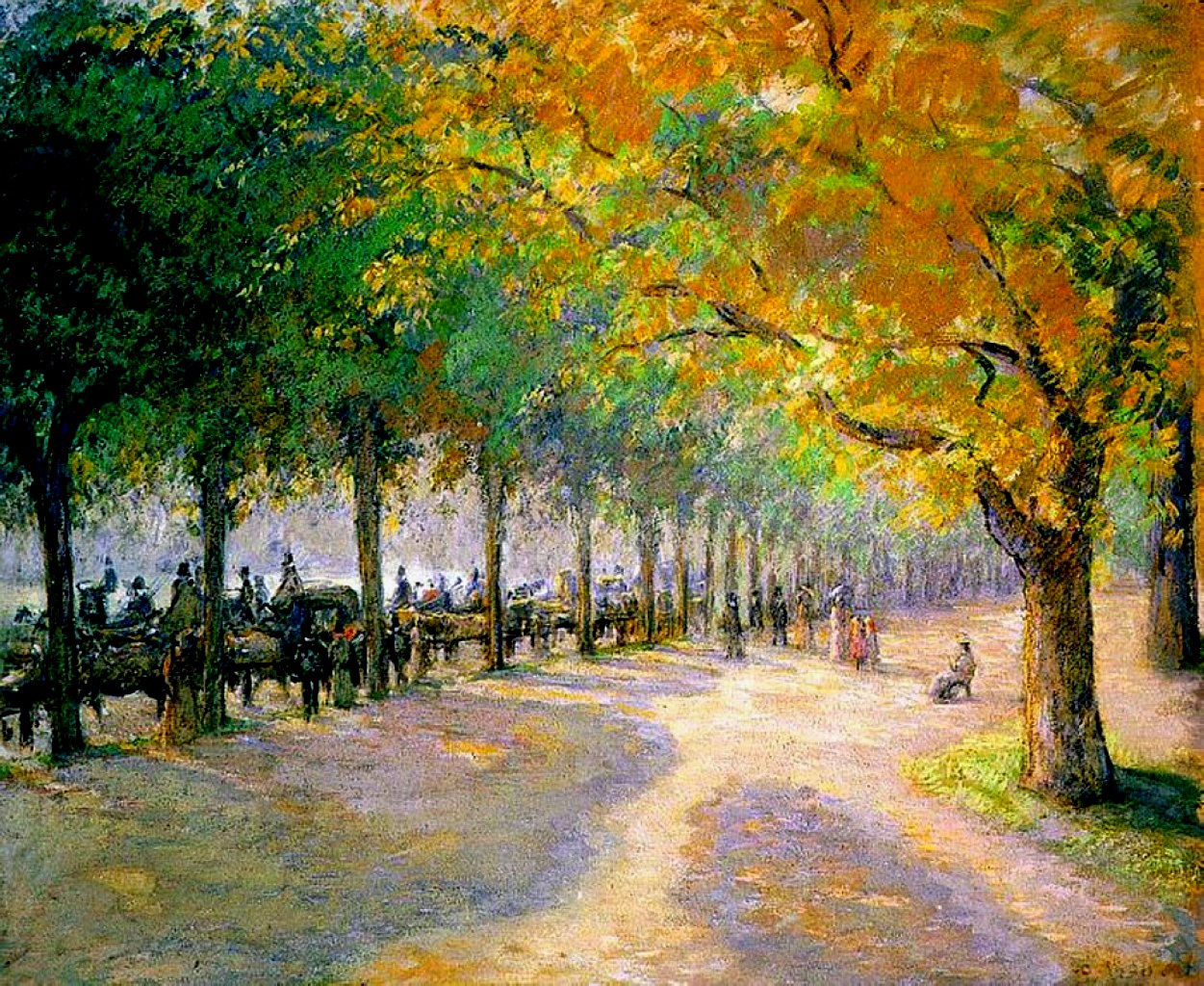 Hyde Park, London (1890) - Camille Pissarro Tablo