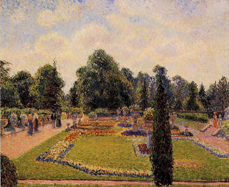 Kew Gardens Path to the Great Glasshouse (1892) - Camille Pissarro Tablo