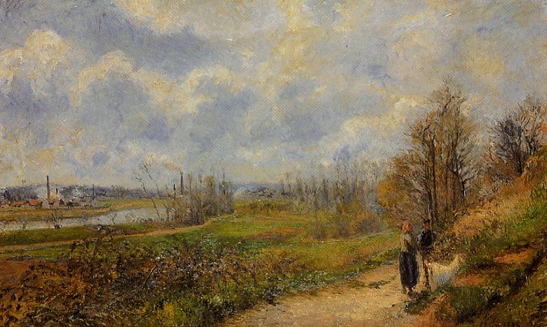 La Sente du Chou, near Pontoise (1878) - Camille Pissarro Tablo
