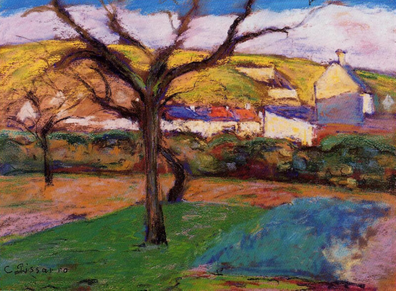 Landscape - Camille Pissarro Tablo