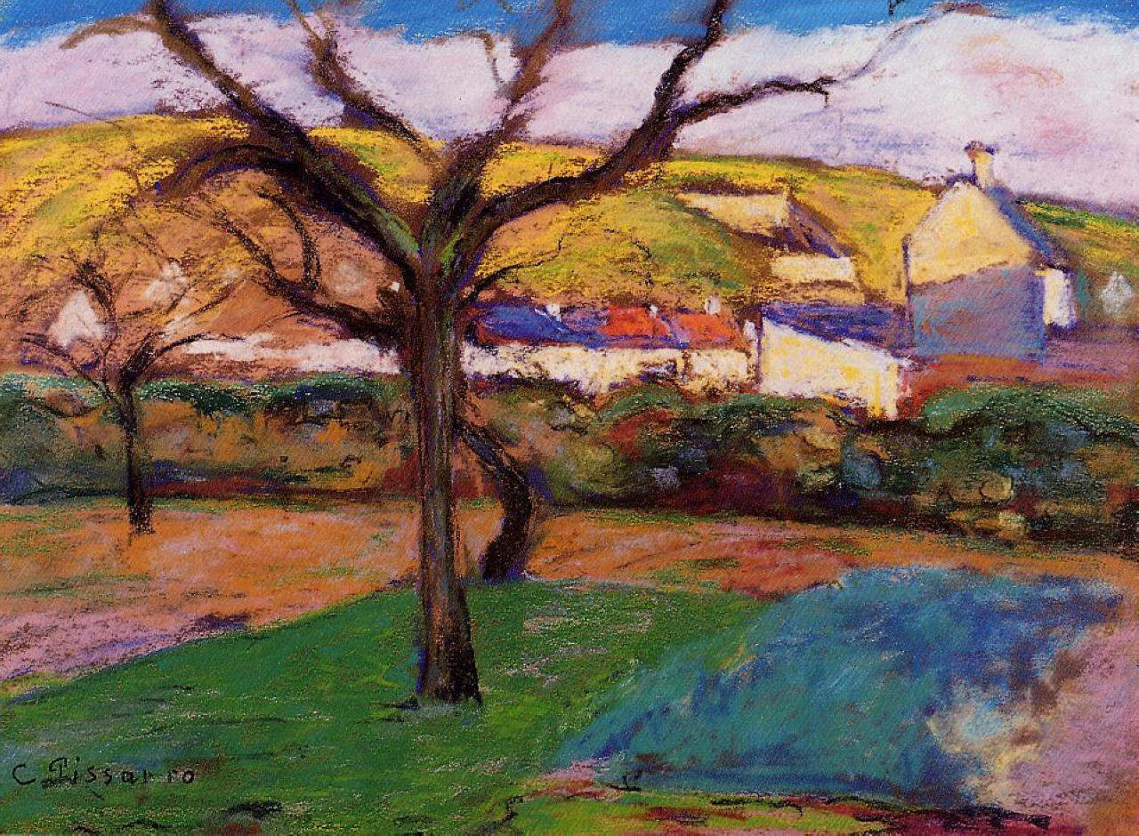 Landscape - Camille Pissarro Tablo