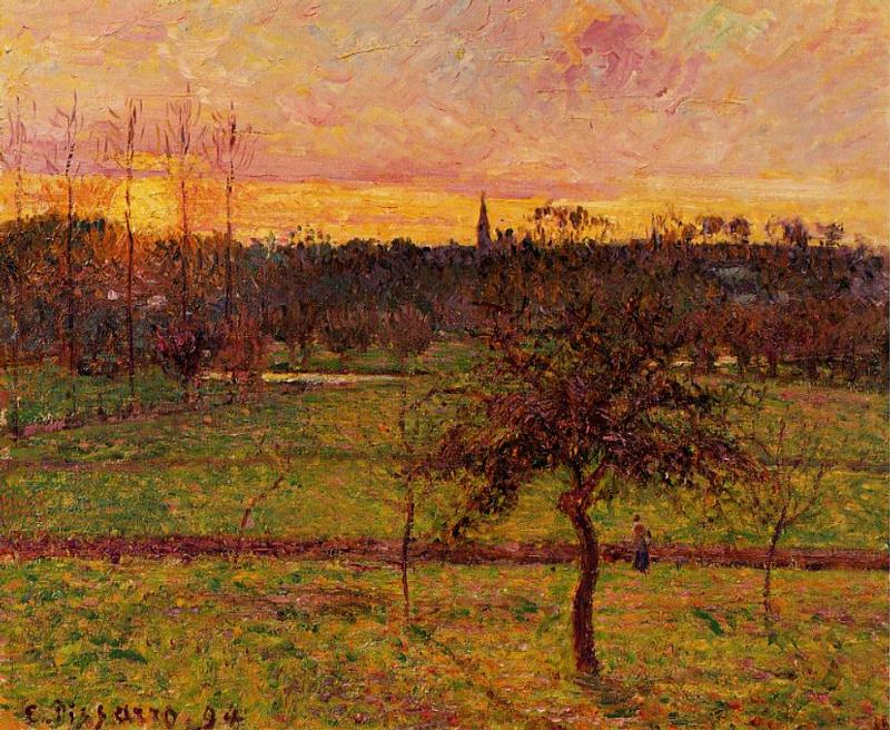Landscape at Eragny (1894) – Camille Pissarro Tablo