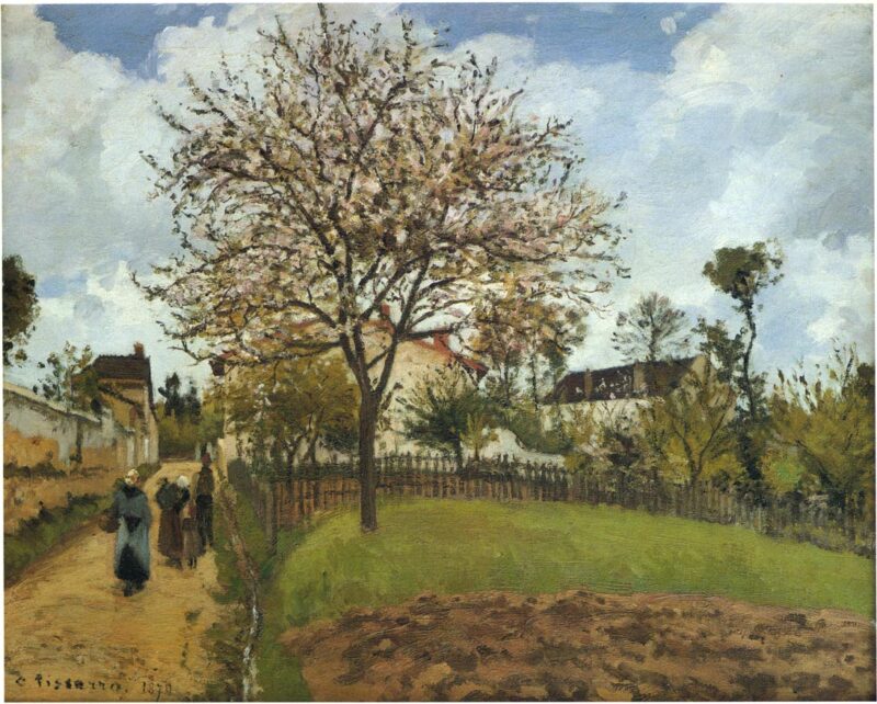 Landscape at Louveciennes (1870) - Camille Pissarro Tablo