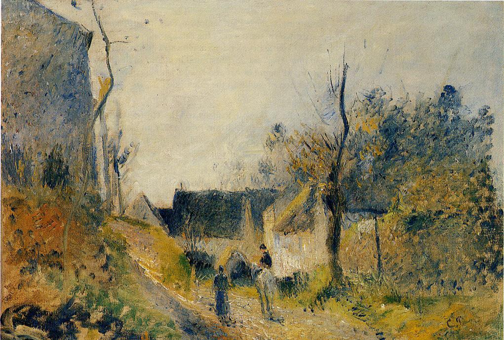 Landscape at Valhermeil (1878) - Camille Pissarro Tablo