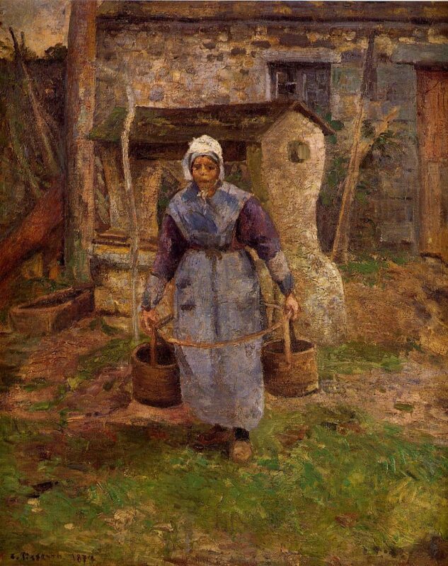 Mother Presle, Montfoucault (1874) - Camille Pissarro Tablo