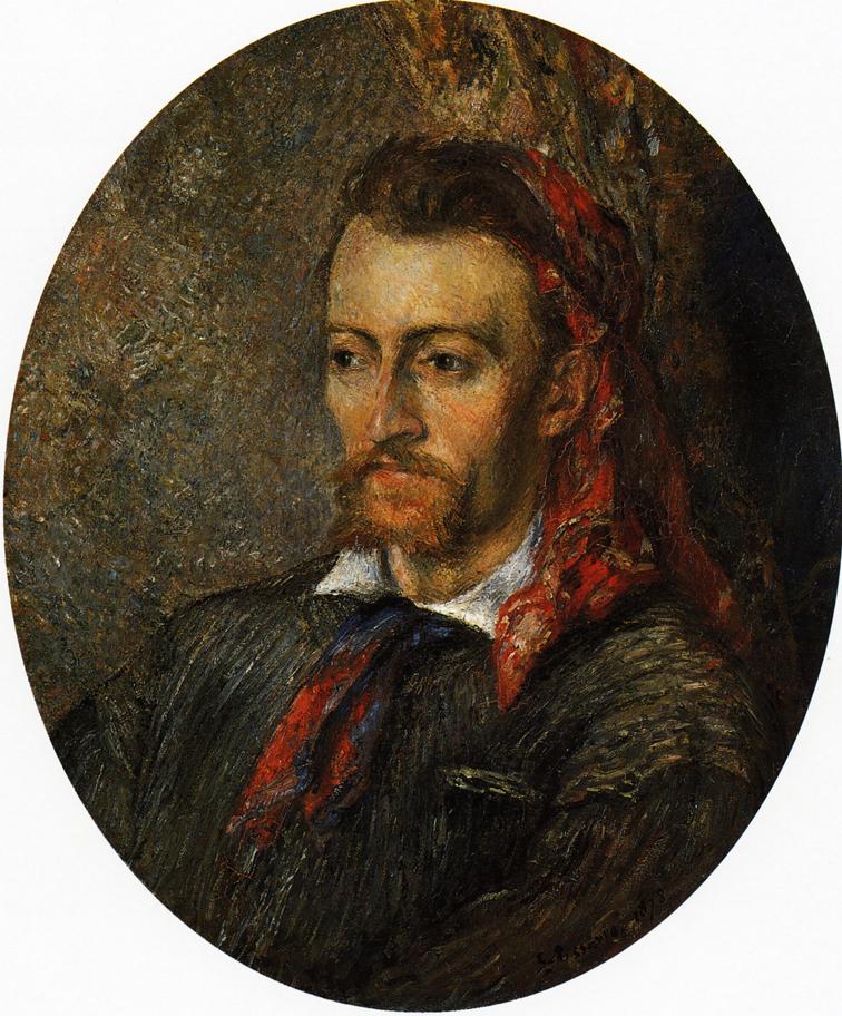 Portrait of Eugene Murer (1878) - Camille Pissarro Tablo