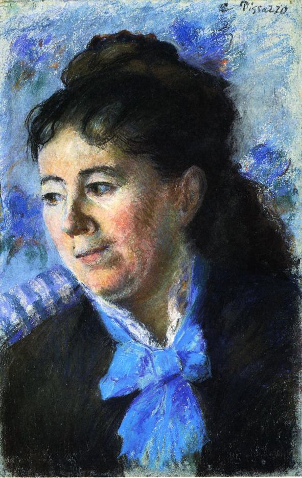 Portrait of Madame Felicie Vellay Estruc (1874) – Camille Pissarro Tablo