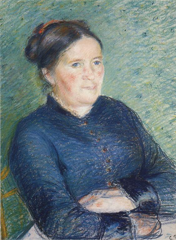 Portrait of Madame Pissarro (1883) - Camille Pissarro Tablo