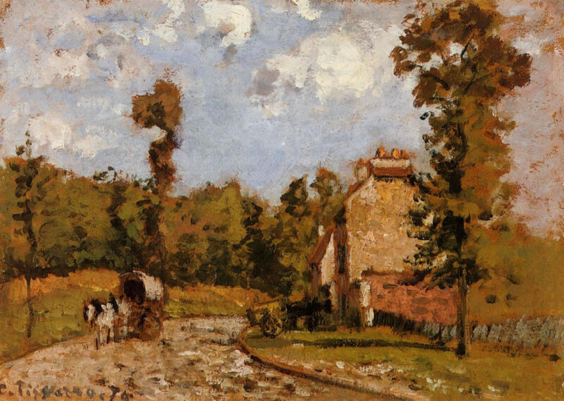 Road in Port Maryl (1872) – Camille Pissarro Tablo