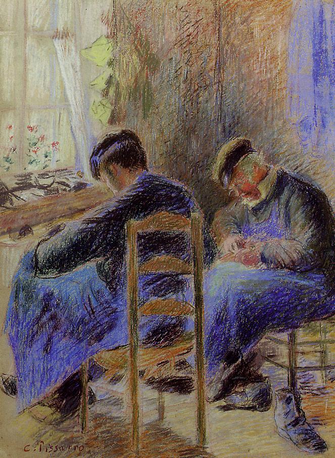 Shoemakers (1878) – Camille Pissarro Tablo
