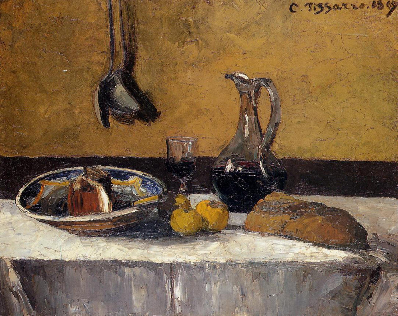 Still Life (1867) - Camille Pissarro Tablo