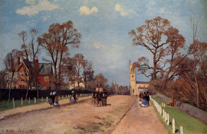 The Avenue, Sydenham (1871) - Camille Pissarro Tablo