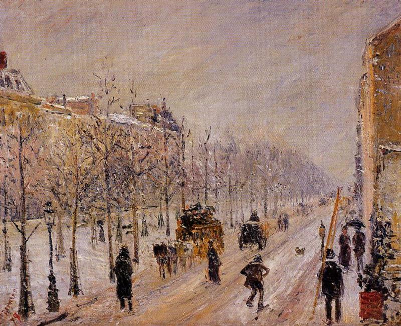 The Boulevards under Snow (1879) – Camille Pissarro Tablo