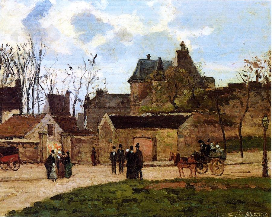 The Court House, Pontoise (1873) - Camille Pissarro Tablo