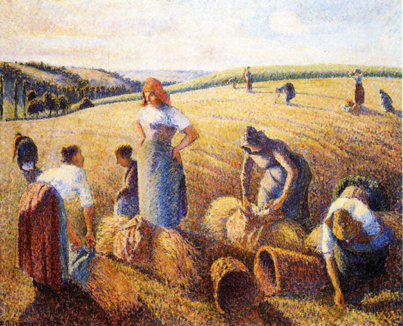 The Gleaners (1889) - Camille Pissarro Tablo