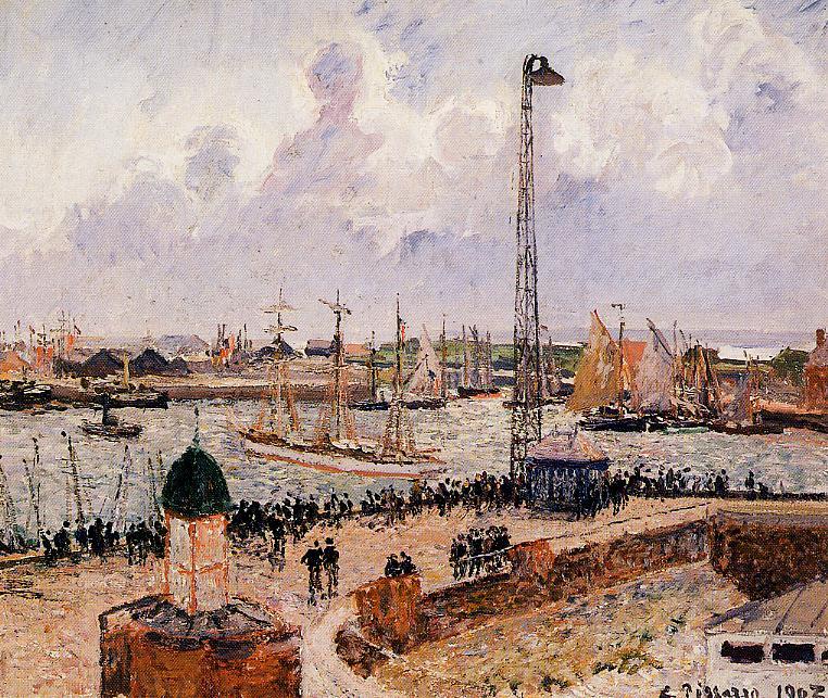 The Inner Harbor, Havre (1903) - Camille Pissarro Tablo