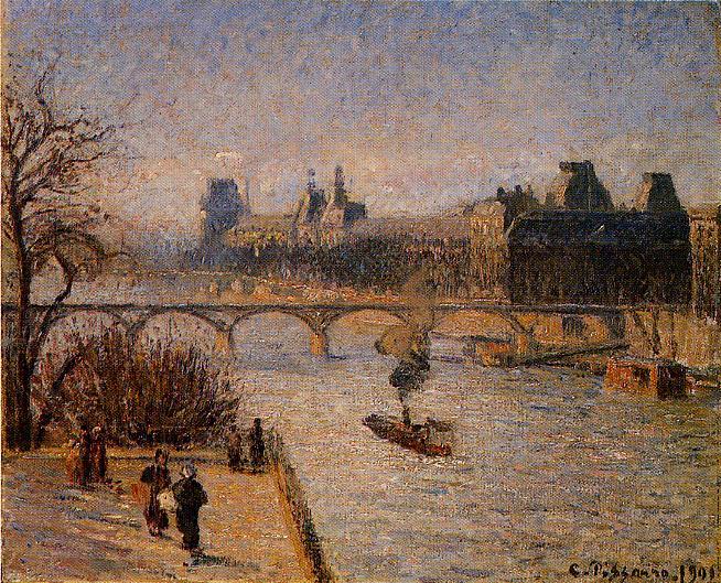 The Louvre 2 (1901) – Camille Pissarro Tablo