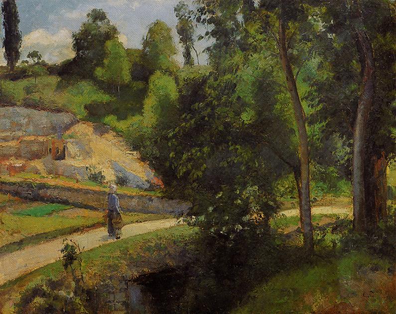 The Quarry, Pontoise (1875) – Camille Pissarro Tablo