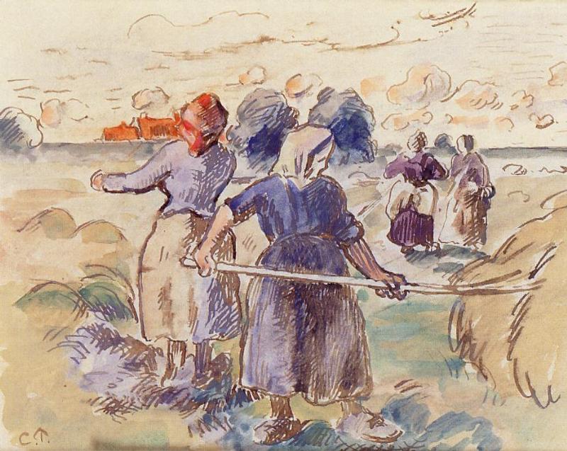 The Tedders - Camille Pissarro Tablo