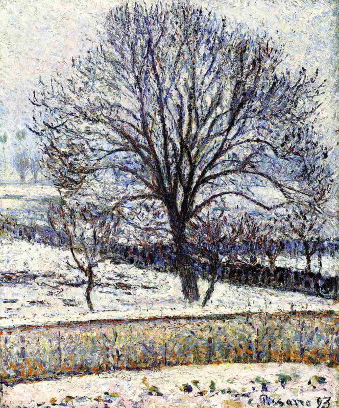The Thaw, Eragny (1893) - Camille Pissarro Tablo