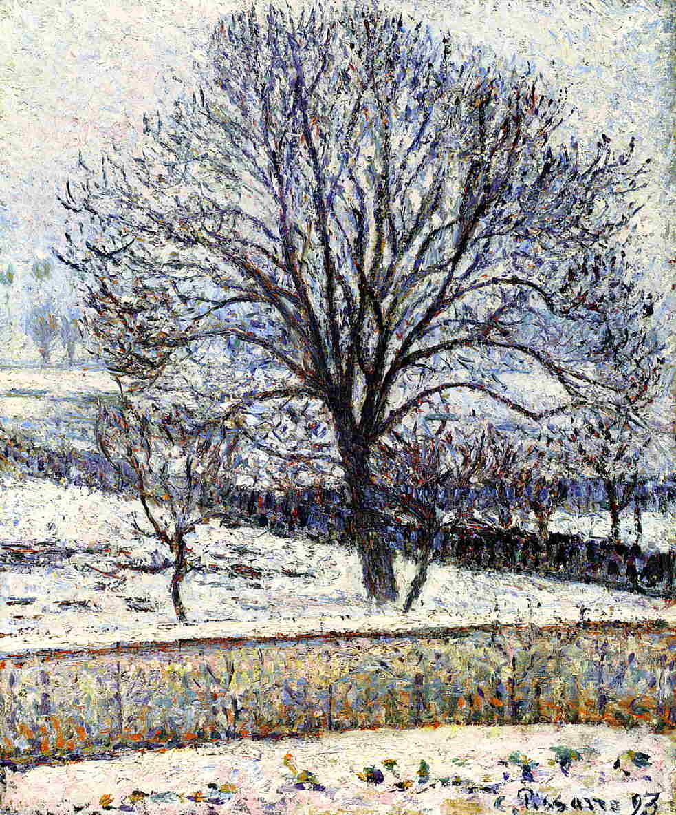 The Thaw, Eragny (1893) - Camille Pissarro Tablo
