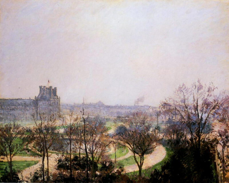 The Tuileries Gardens (1900) - Camille Pissarro Tablo