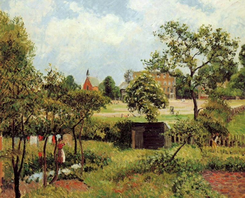 View Across Stamford Brook Common (1897) - Camille Pissarro Tablo