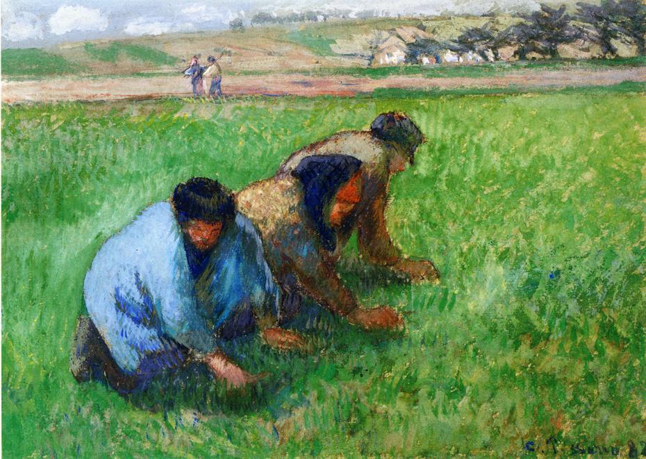 Weeders (1882) - Camille Pissarro Tablo