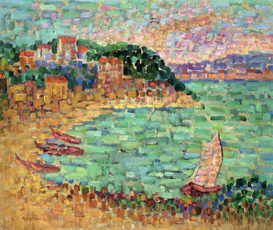 Le Petit Port – Charles Angrand Tablo