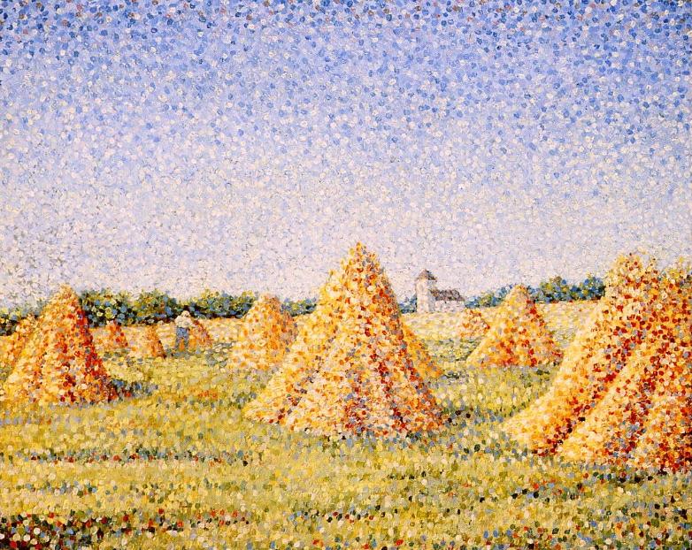 The Harvest (1890) - Charles Angrand Tablo