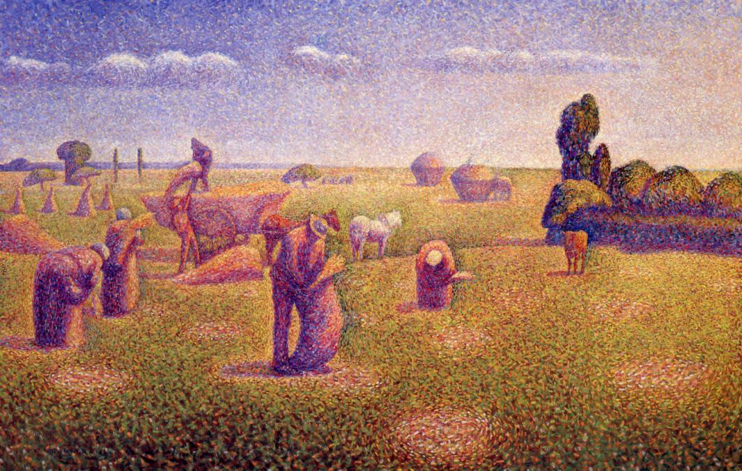 The Harvesters (1892) – Charles Angrand Tablo