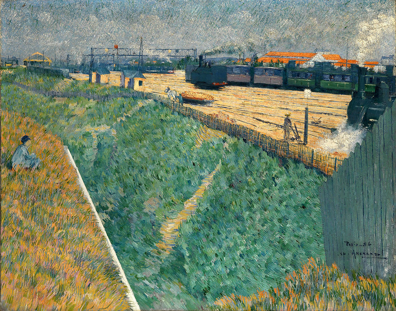 The Western Railway at its Exit from Paris (1886) - Charles Angrand Tablo