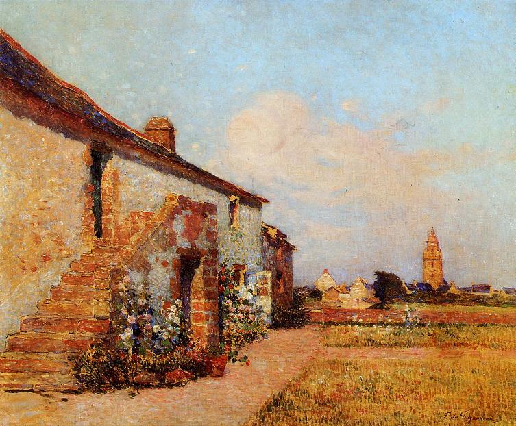 Bourg de batz, Brittany - Ferdinand du Puigaudeau Tablo